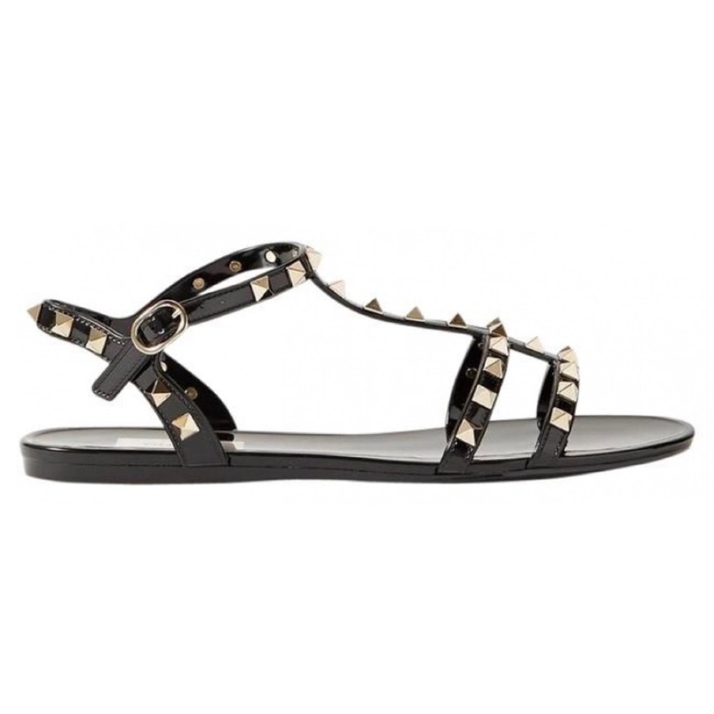 Studded Black Sandals